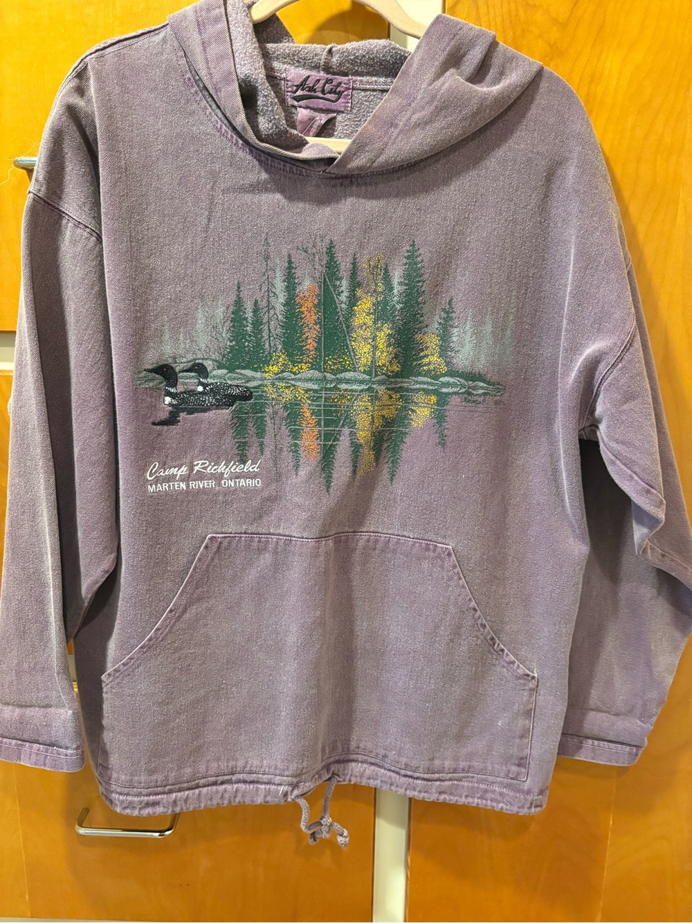 Camp Richfield Marten Ontario Hooded Pullover Ducks Vintage Denim